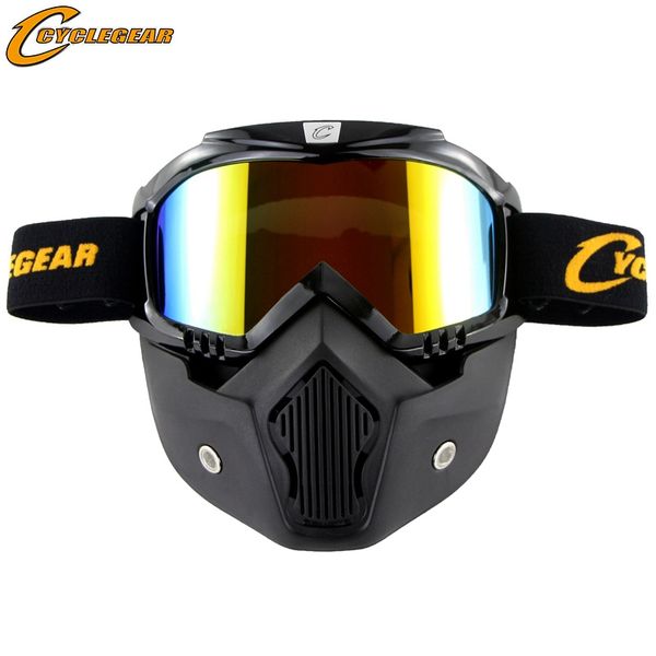 Cyclegear CG03 Motorcycle Goggles Ski Snowboard Mask Sports Glasses Colorful lens