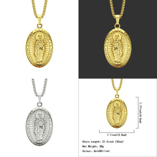 

personality man necklace pendant hip-hop hiphop man stainless steel pendeloque cut pendant iced out chains necklaces iced out jewelry, Silver