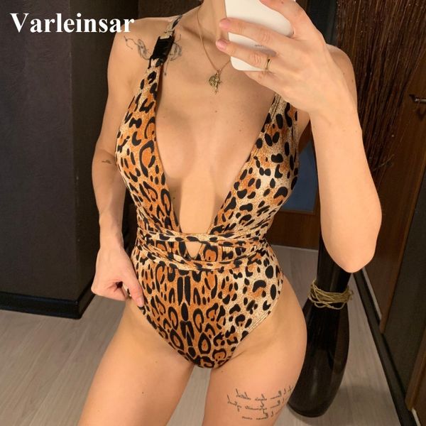 

leopard printed diy long strap wrap around 2019 women swimwear one piece swimsuit female bather bathing suit swim monokini v852b, White;black