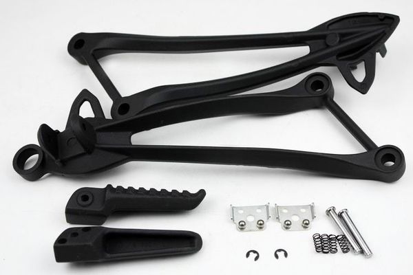 

for ninja zx6r 2009-2017 / ninja zx10r 2008-2010 motorcycle rear passenger foot rest pegs pedals bracket kit black / sl