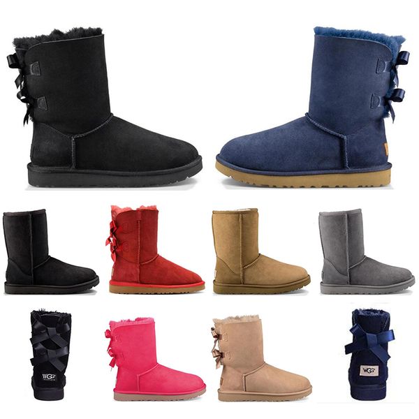 

with socks discount designer boots australia women girl classic snow boots bowtie ankle short bow fur boot for winter black grey brown