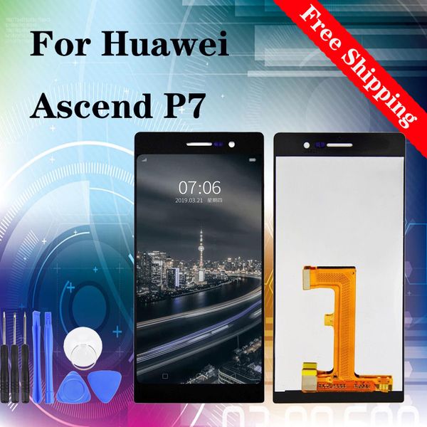 

супер качество oem для huawei ascend p7 жк-дисплей с сенсорным экраном замена digitizer сборка бесплатной доставкой