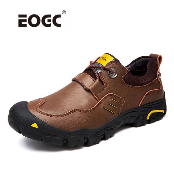 

handmade men boots genuine leather comfortable men autumn boots water proof wear-resisting ankle shoes, Black