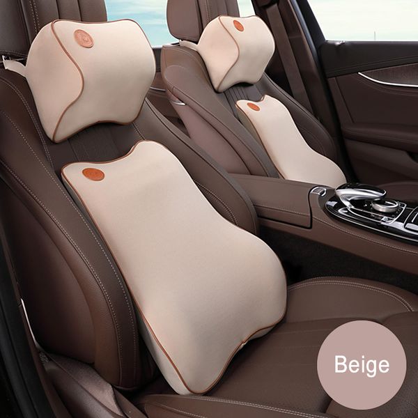 

2019 car neck pillow memory foam head rest adjustable auto headrest pillow travel neck cushion support holder seat