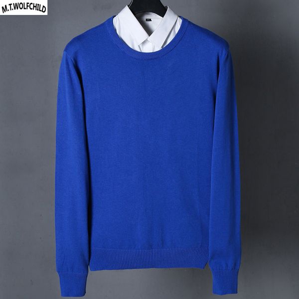 

fashion 2018 male pullovers knitted sweaters long sleeve o-neck knitting sweaters 100% cotton solid color mens autumn slim, White;black