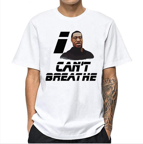 

2020 men t shirt i cant breathe fashion summer new brand t shirts luxury tees shirt short sleeve printed tees2, White;black