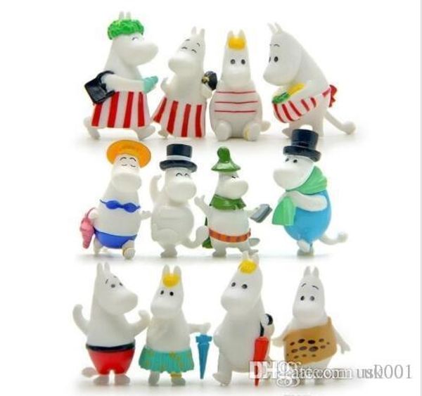 

new 12pcs/set fashion toy hippopotamus doll figure toy action figure diy toy gift for baby kids wholesale price diy
