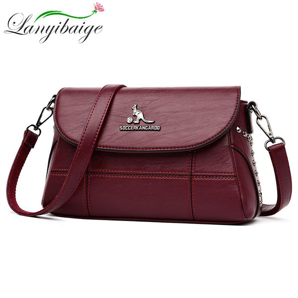 

women soft leather shoulder bag flip cover crossbody bags for women luxury handbags bags designer ladys messenger