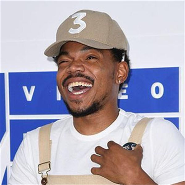 

popular singer chance the rapper chance cap 3 black khaki letter 3d embroidery baseball cap hip hop streetwear snapback hats rap, Blue;gray