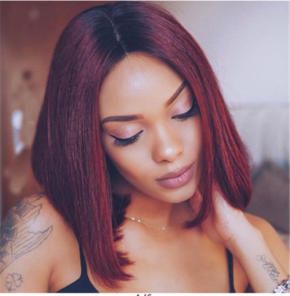 Medium Bobo Hair Style Chemical Fiber Hair Wig Dyeing Black