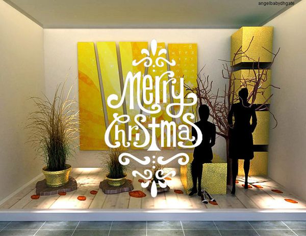 

shop festival merry christmas wall stickers diy creative office window decals xmas wall vinyl decal art living room bedroom home decoration