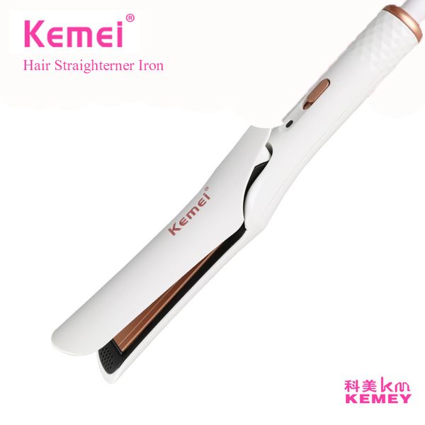 

kemei professional hair straightener hair curler electric splint steam curling iron hair straightening escova rotativa km-390