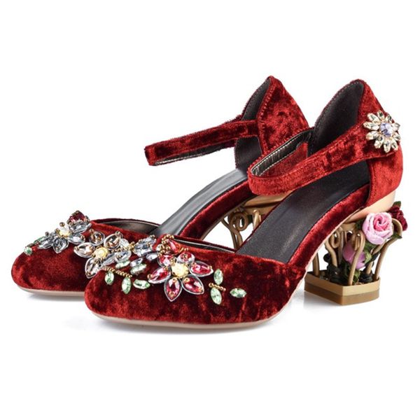 

ollymurs 2020 new fashion women's shoes sandals vintage wedding shoes, Black