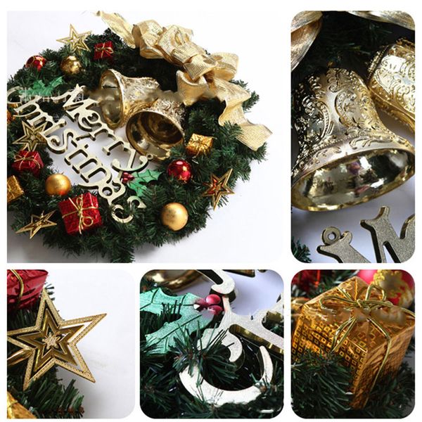 

colorful cute garland decoration home pvc charistmas wreath