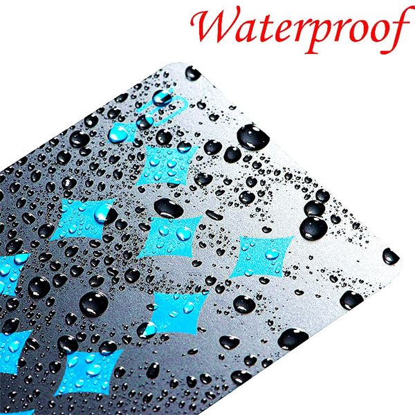 

plastic waterproof black playing cards pvc poker creative gift durable poker running jerseys, Black;blue