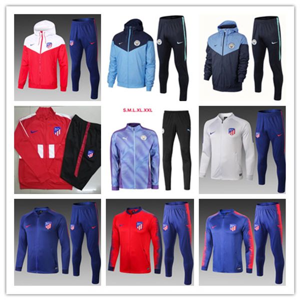 

Atletico jacket windbreaker atletico occer track uit 18 19 20 griezmann madrid manche ter football jacket training uit