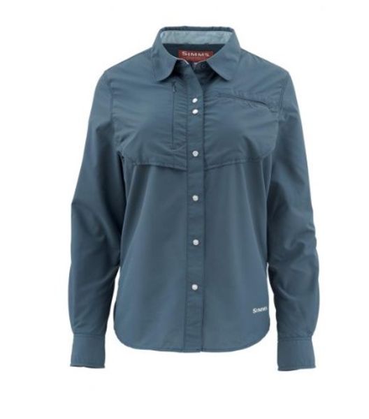

2018 women fishing shirts women solarflex ls crewneck upf50 cor3 quick dry soft outdoor sports t-shirt ls tee size m, Gray;blue