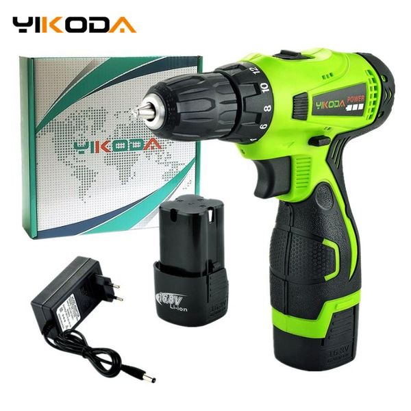 

yikoda 16.8v electric screwdriver double speed rechargeable cordless drill lithium battery mini driver household power tools