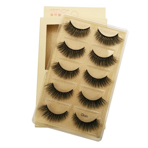 

water mink handmade 3d false eye lashes natural long soft eyelashes 5 pairs maquiagem faux cils
