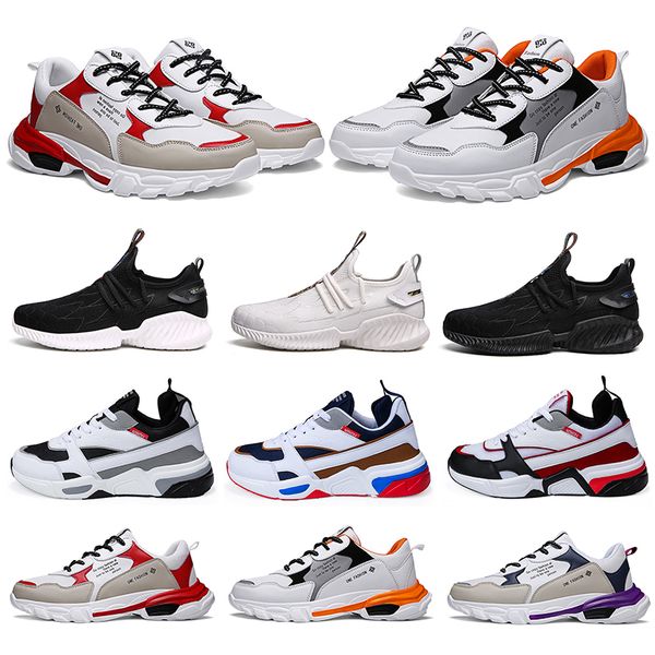 

new ale fashion men running shoes triple balck white multi-color man trainers sports sneakers zapatillas 40-46