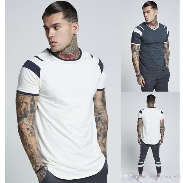 

mens designer t shirts summer 19ss new striped design casual street tees eu size, White;black