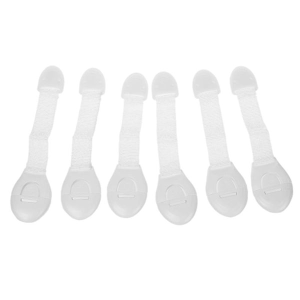 

6pcs baby drawer cupboard cabinet door drawers lengthened safety locks latches