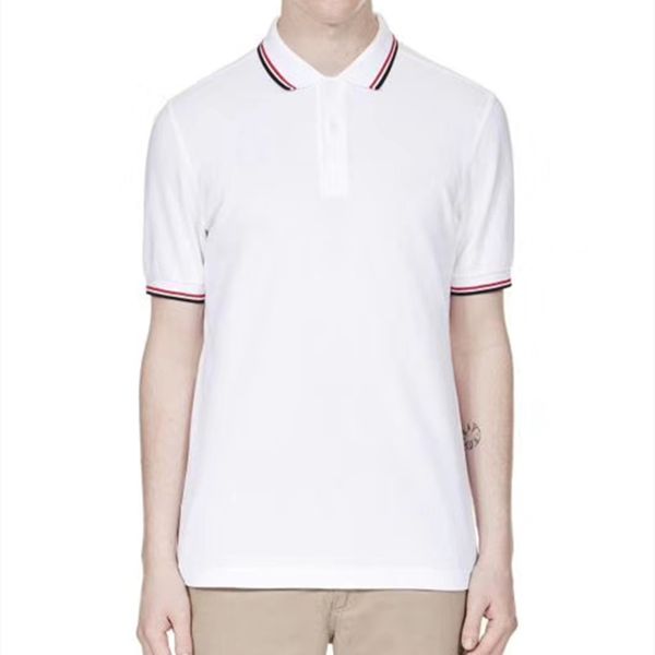 

men's short sleeve british fp shirts 100%cotton casual for menfashion homme shirt, White;black