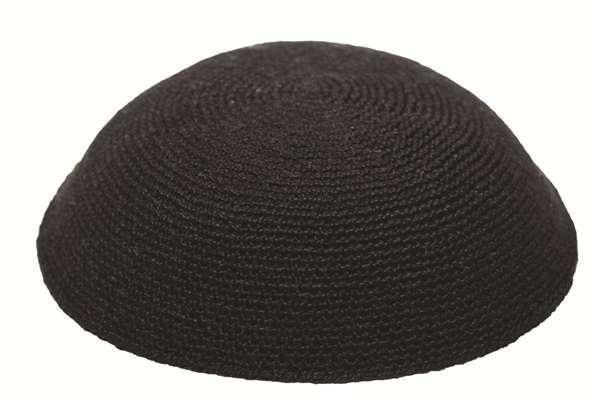 

handmade knitted yarmulke kippah solid colour different size