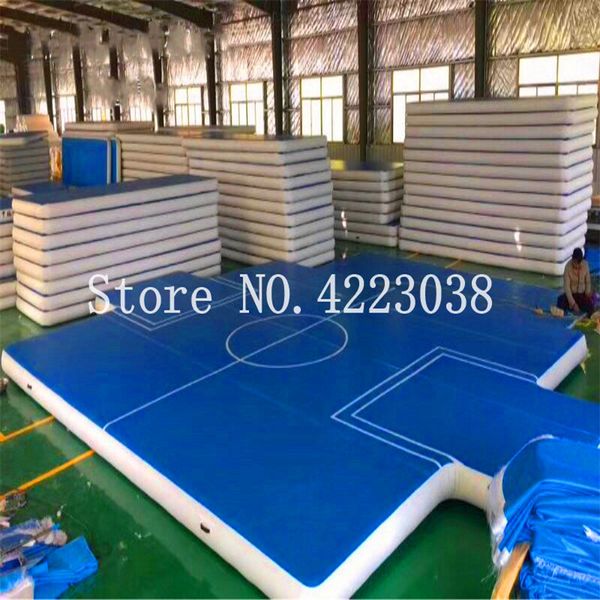 Spedizione Gratuita Quadrato (4*4*0.2 m) Gonfiabile Air Track Ginnastica Air Mat Cheerleading Tumbling Mat Palestra Mat Per I Bambini