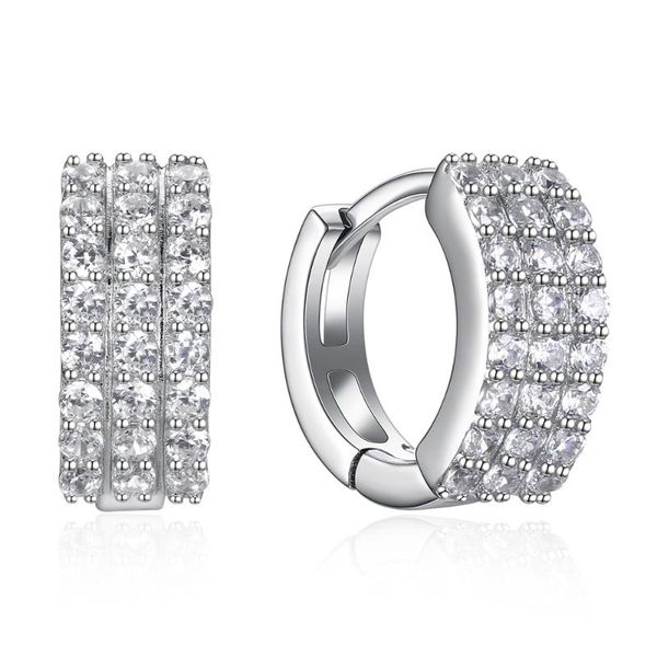 

real 925 sterling silver earring white color 12mm hoop earrings 925 silver jewelry wholesale casual ing, Golden