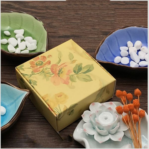 

7.5*7.5*3cm recycle box for soap/jewelry/candies,paper wrapping gift carton,wedding thanking gifts/box gift packaging christmas
