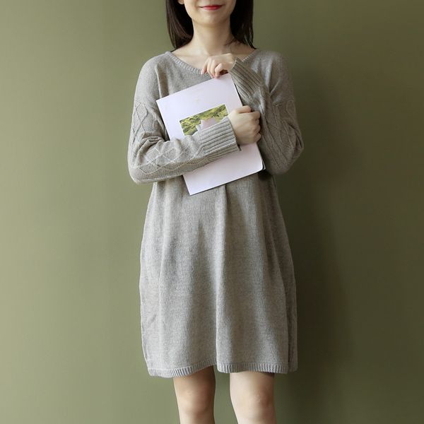 

women sweater spring autumn solid color o-neck lazy female long sleeve knitted sweater loose casual women, White;black