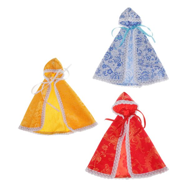 

set of 3 fashionable cloak costume accessory for 1/6 blythe bb dress up