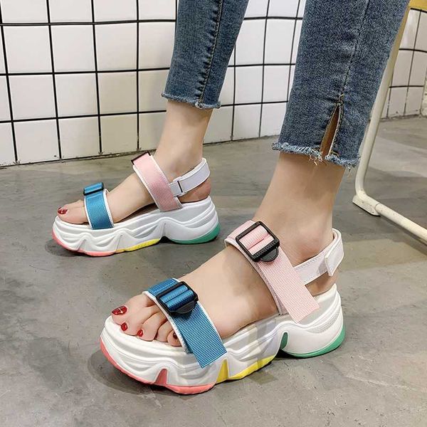 

2019 sandals female shoe comfort shoes for women with heel womens wedges med all-match espadrilles platform women's, Black