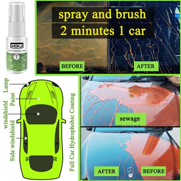 

carprie car liquid 50ml 20ml waterproof rainproof protect coating hydrophobic coating windshield paint hgkj full dropship 19f3