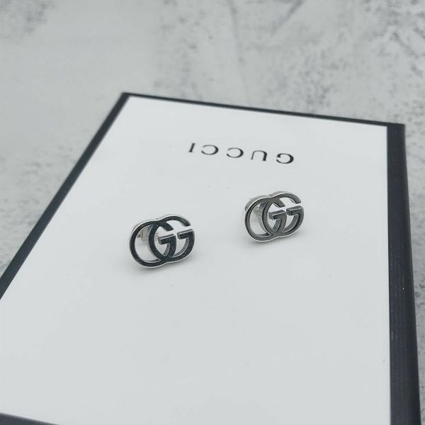 

925 sterling silver earrings for woman luxury design earrings personalized stylish simple earrings supply, Golden