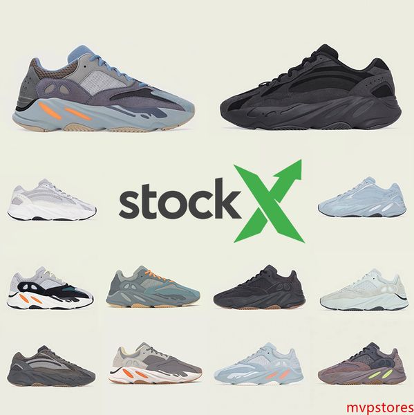 

stock x kanye carbon blue vanta 700 mens womens running shoes mauve utility black salt inertia wave runner static 700s men sports sneakers