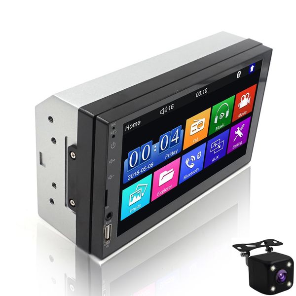 

2 din car radio mirror link (for android phones) capacitive touch screen 7"mp5 bluetooth usb tf fm camera multimedia player 2din