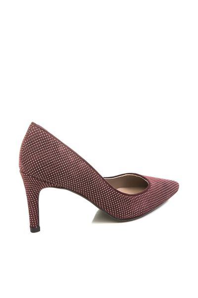 

derimod genuine leather burgundy women 's high-heeled shoes, Black