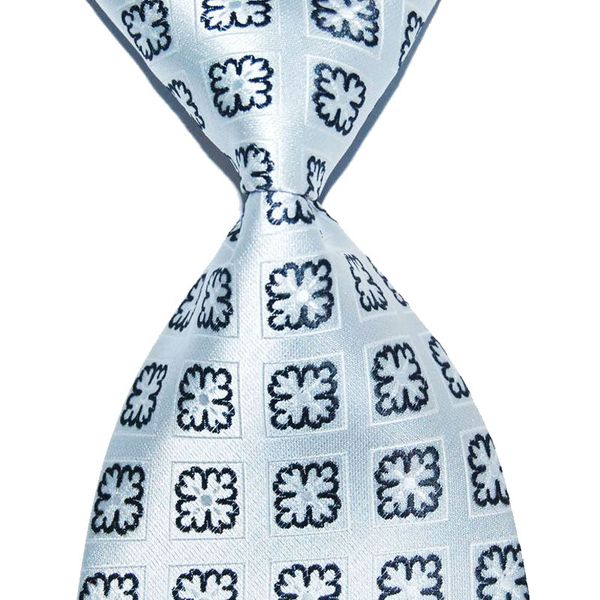 

formal wear business 10cm wide suit tie gift for men silk necktie knitted plaid floral male fashion jacquard woven wedding party, Black;gray