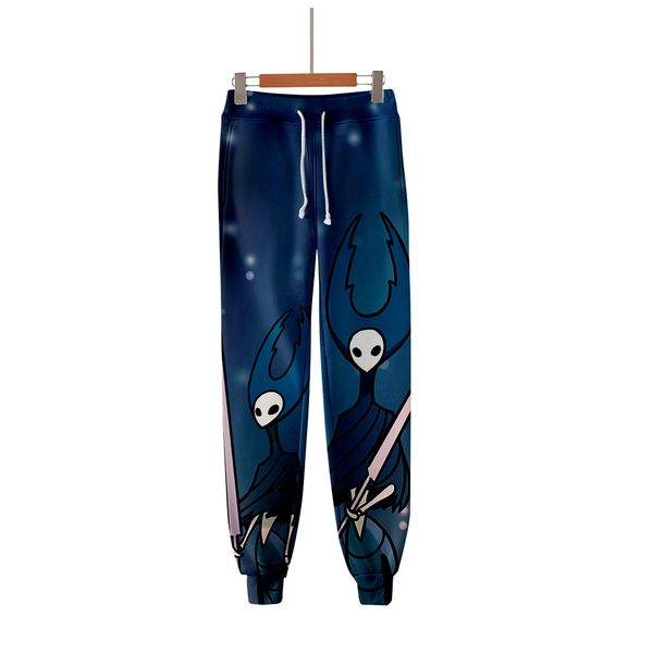 

2019 hollow knight warm 3d fashion casual pants slim logo, Black