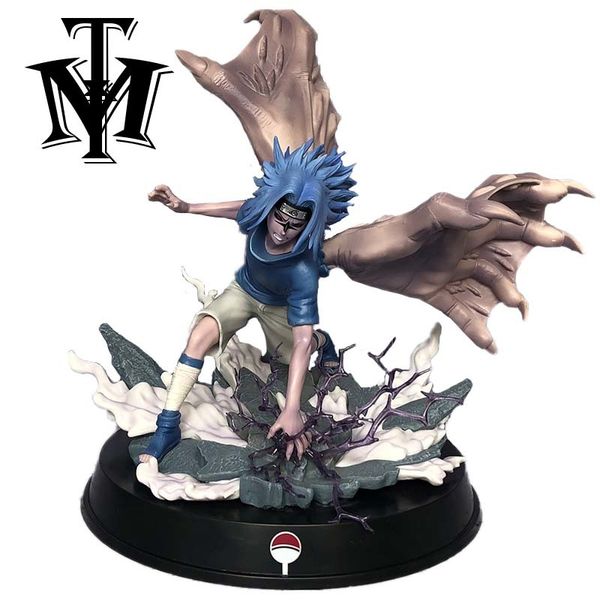 

decoration anime pvc action figures naruto statue shippuden uchiha sasuke amaterasu model toys figurine brinquedos original box t200304