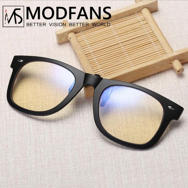 

sunglasses blue light blocking clip-on computer reading glasses anti rays clip on gaming protection eyewear tr90, White;black