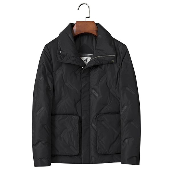 

brand winter new men'sdown jacket casual white duck down light down men warm coat male men clothes qt6682, Black
