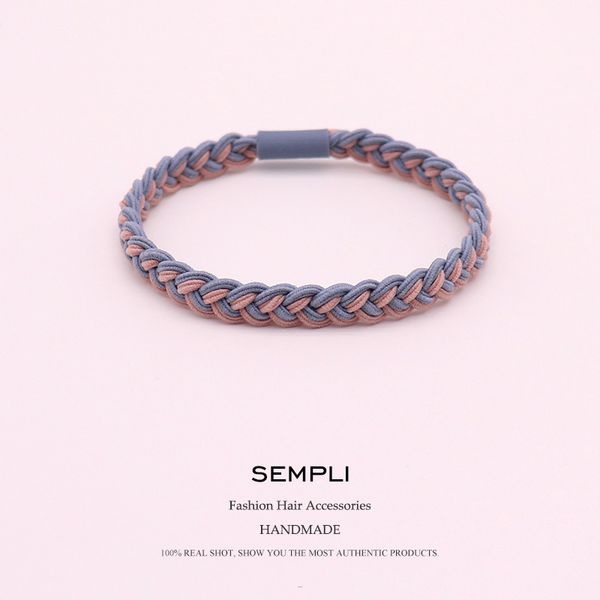 

sempli women elastic hair band headband bohemian weave elastic hair bands for kid rubber band clip accessories