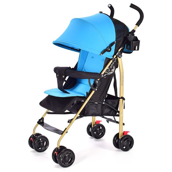 

baby stroller can sit reclining and light folding local gold tube absorber four seasons kinderwagen lightweight stroller