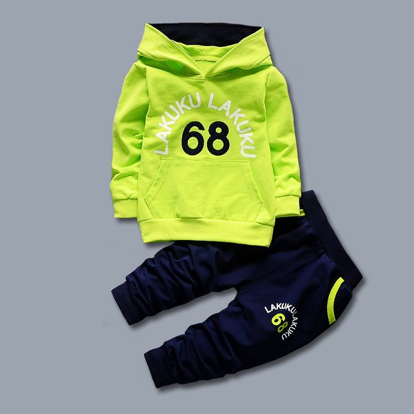 

fashion letter children's clothing suit cotton set(pant) for boys girls two-piece set spring autumn kids sets 2019, White