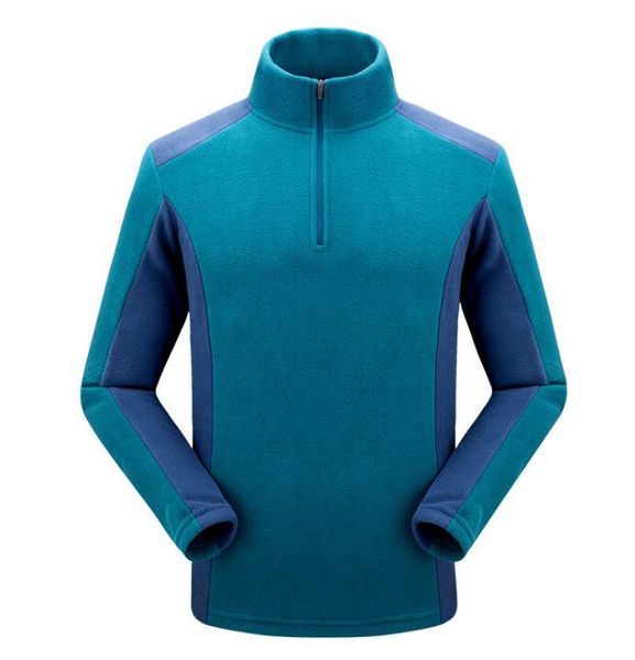 

solid men women's winter thermal fleece jacket outdoor sport coats hiking camping skiing trekking male female jackets, Blue;black