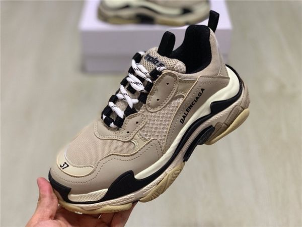 

paris home new autumn and winter women's thick-soled sneakers men's casual shoes couple wild fashion tide shoes many colors to cho, Black