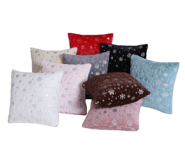 

sofa hug pillowcase snowflake flying pattern office cushion set plush modern minimalist home pillowcase holiday gift